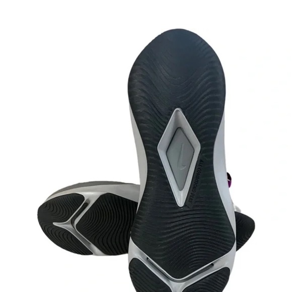 Nike Binzie Rain Boots Shoes GS Smoke Grey Violet Frost BQ5380 003 New - Picture 6 of 7